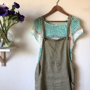 🔷Hinge knit tunic, cover up.Pastels for spring 🔷